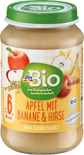 dmBio bebi kašica jabuka, banana i proso 6m+ 190g