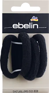 ebelin frotirne gumice za kosu crne 4 komada