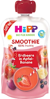 SMOOTHIE - jabuka, banana i crveno voće, 1+ godina, 120 ml