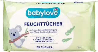 Babylove vlažne maramice za bebe aloe vera i kamilica 80 komada