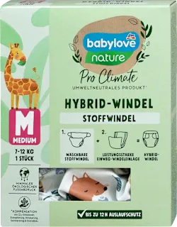 Babylove Nature Pro Climate Hybrid platnena pelena M 7-12kg