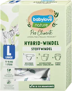 Babylove Nature Pro Climate Hybrid platnena pelena L 11-18kg