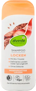 Alverde Locken šampon za loknastu kosu grožđe i lan 200ml