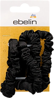 ebelin scrunchie gumice za kosu crne 4 komada
