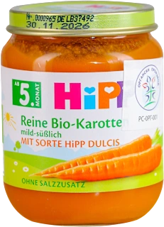 Hipp kašica organska šargarepa 125g