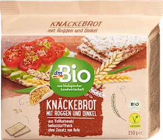 dmBio hrskavi hleb od raži i spelte 250g