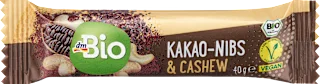 dmBio Superfood štanglica kakao zrna i indijski orah 40g