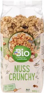 dmBio hrskavi musli sa lešnicima, bademima i indijskim orasima 500g
