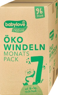 Babylove Nature pelene 7 XXL 16+kg 96 komada