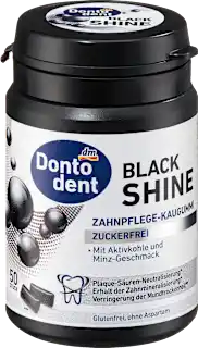 Dontodent Black Shine žvake sa aktivnim ugljem nana 50 komada