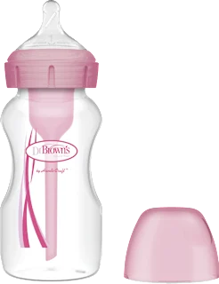 OPTIONS+ Anti-colic flašica za decu - roze, od..., 270 ml