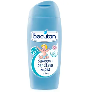 Becutan 2u1 šampon i penušava kupka za decu 400ml