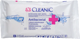 Cleanic antibakterijske vlažne maramice 15 komada