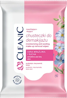 Cleanic vlažne maramice za skidanje šminke za suvu i osetljivu kožu 10 komada