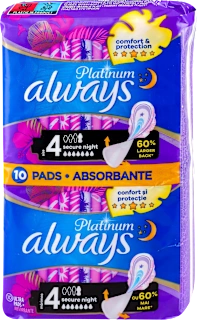Platinum 4 secure night, ciklusni ulošci, 10 kom