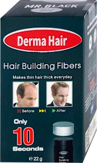 Derma Hair fiberi za proređenu kosu No. 1 Black 22g