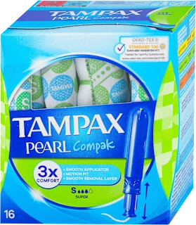 Tampax Pearl Compak Super 16 tampona