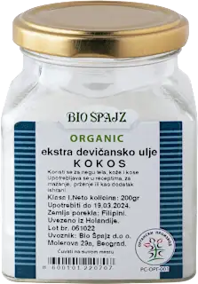 Biospajz kokosovo ekstra devičansko ulje 200g