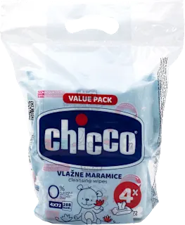 Chicco vlažne maramice 4x72 komada