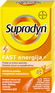FAST energija prašak za oralnu upotrebu, 10 kom