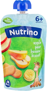 Voćna kaša jabuke, kruške i banane, sa dodatkom..., 100 g