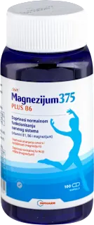 MAGNEZIJUM 375 plus B6 kapsule, 100 kom