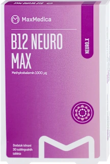 B12 NEURO MAX sublingvalne tablete, 30 kom