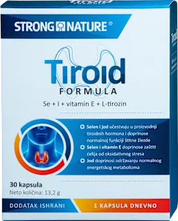 Tiroid FORMULA - Se + I + vitamin E + L-tirozin -..., 30 kom