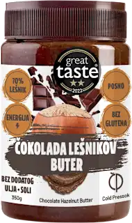 Cold Pressok čokolada i lešnik puter 350g
