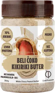 Cold Pressok beli čoko kikiriki puter 350g