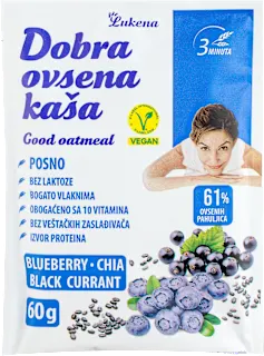Dobra ovsena kaša borovnica, čia i crna ribizla 60g