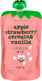 JUNIOR MIX voćna kaša - jabuka, jagoda, žitarice..., 180 g