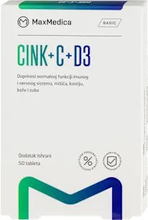 Cink+C+D3 tablete, 50 kom