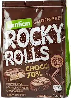 Benlian Choco Rocky Rolls 70% kakao 70g