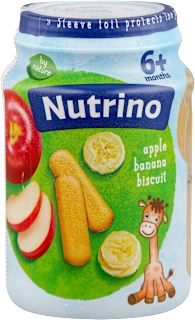 Nutrino pire od voća jabuka i banana sa keksom 190g