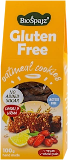 Biospajz Gluten Free organski ovseni keks limun i urma 100g