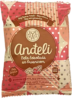 An Eli ovseni kolač bela čokolada i brusnica 50g