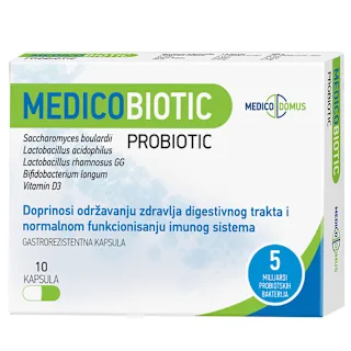 Medicobiotic probiotik 500mg 10 kapsula