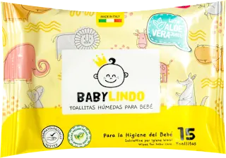Baby Lindo vlažne maramice sa aloe verom 15 komada
