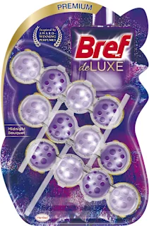 Bref Premium Deluxe Midnight Bouquet WC osveživač 3x50g
