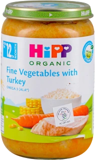 ORGANIC kašica - povrće sa ćuretinom , od 12...., 220 g