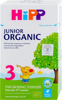 JUNIOR ORGANIC 3 mleko za bebe, od 1. godine, 500 g