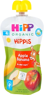 HiPPis voćni pire - jabuka i banana, 4+ meseca, 100 g