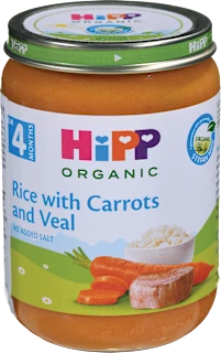 ORGANIC kašica za bebe - šargarepa sa pirinčem i..., 190 g