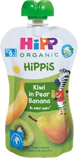 HiPPis voćni pire - kruška, banana i kivi, 6+..., 100 g