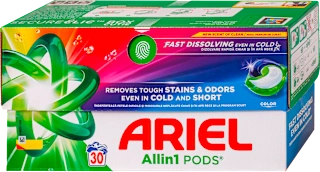 Ariel All in 1 Pods Color kapsule za pranje veša 30 komada