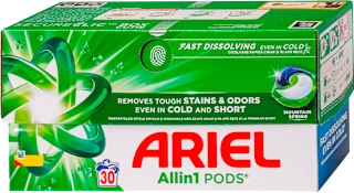 Ariel All in 1 Pods Mountain Spring kapsule za pranje veša 30 komada