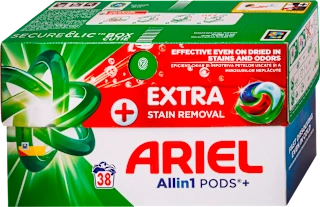 Ariel All in 1 Pods Extra Stain Removal kapsule za pranje veša 38 komada