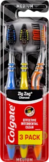 Colgate Zig Zag Charcoal četkica za zube 3 komada
