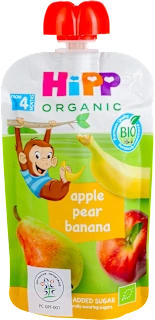 BIO Voćna zabava - jabuka, kruška i banana, 4+..., 100 g
